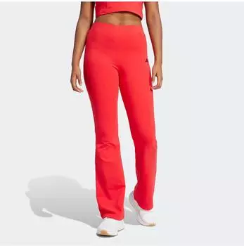 adidas Essentials Small Logo Flared Hose lang pure ruby/black (Damen) (JD3074)
