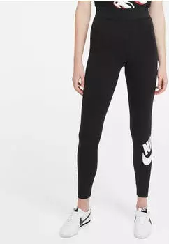 Nike Sportswear Essential High Waist Hose lang schwarz/wei&szlig; (Damen) (CZ8528-010)