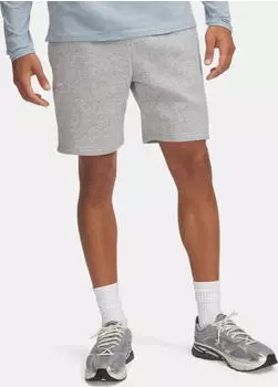 Under Armour Essential Fleece Hose kurz mod gray light heather/white (Herren) (1380377-011)