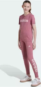 adidas Essentials Linear Logo Cotton Leggings (Junior)