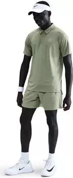 Nike Court Dri-FIT Advantage Hose kurz olive (Herren) (FZ6913-386)