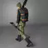 adidas Terrex Techrock Tour Softshell Hose lang black/olive strata (Herren) (IN8785)