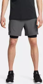 Under Armour Vanish Woven 2-in-1 Hose kurz maroon mist (Herren) (1373764-025)