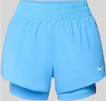 Nike One Dri-FIT 2in1 Hose kurz university blue/white (Damen) (DX6012-413)