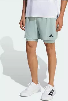 adidas D4T 2in1 Hose kurz wonder sage (Herren) (KF6430)