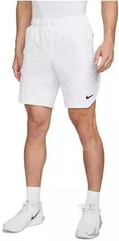 Nike Court Dri-FIT Advantage Hose kurz wei&szlig;/schwarz (Herren) (DD8331-100)
