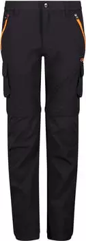 CMP Zip-Off Stretch Zip-Off Hose lang antracite/flame (Junior) (31T5624-16UR)