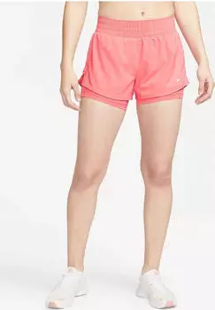 Nike One Dri-FIT 2in1 Hose kurz sea coral (Damen) (DX6012-894)