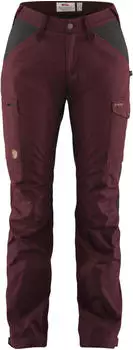 Fj&auml;llr&auml;ven Kaipak Trousers Curved W (89829) dark garnet/dark grey