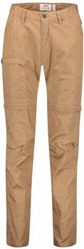 Fjällräven High Coast Zip/Off Trousers Women Dark Sand