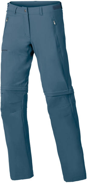 VAUDE Women's Farley Stretch ZO T-Zip Pants blue gray
