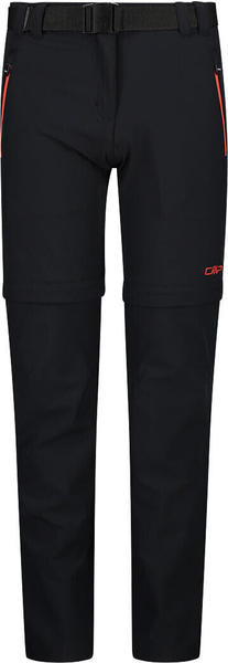CMP Girl's Zip-Off Trousers In Stretch Fabric (3T51445) antracite