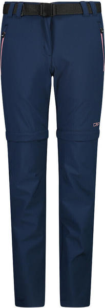 CMP Girl's Zip-Off Trousers In Stretch Fabric (3T51445) blue/fard