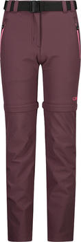 CMP Girl's Zip-Off Trousers In Stretch Fabric (3T51445) plum