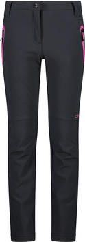 CMP Girl's Slim/Fit Softshell Trousers With Wide Bottoms (30A1465) titanio/purple fluo