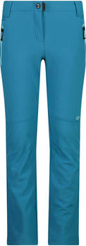 CMP Girl's Slim/Fit Softshell Trousers With Wide Bottoms (30A1465) lake/acqua