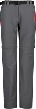 CMP Campagnolo CMP Women's Zip-Off Hiking Trousers (3T51446) grey/campari