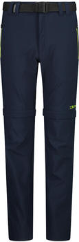 CMP Boy's Zip-Off Trousers In Stretch Fabric (3T51644) b.blue/limegreen