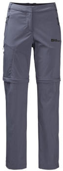Jack Wolfskin Women's Glastal Zip Away Pants (1508291) dolphin