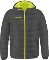 Givova G013-2319-M, Givova Olanda Jacke Dark Grey / Fluo Yellow Mann