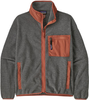 Patagonia Women's Synch Jacket (22955) nickel with burl red