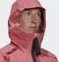 Adidas Woman TERREX Utilitas Rain Jacket wonder red/Bliss Lilac (HH9306)