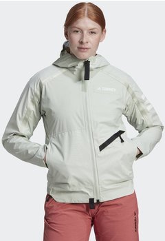 Adidas Woman TERREX Utilitas Rain Jacket linen green (HH9307)