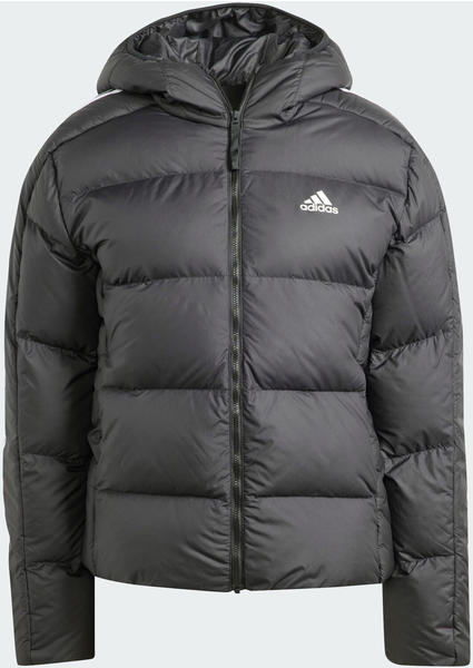 Adidas Woman Essentials 3-Stripes Mid Hooded Down Jacket black (HZ8483)