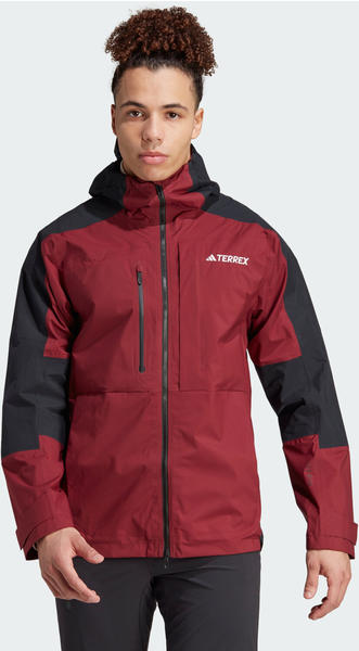 Adidas Man Terrex Xploric RAIN.RDY Hiking Jacket shadow red/black (IB4266)