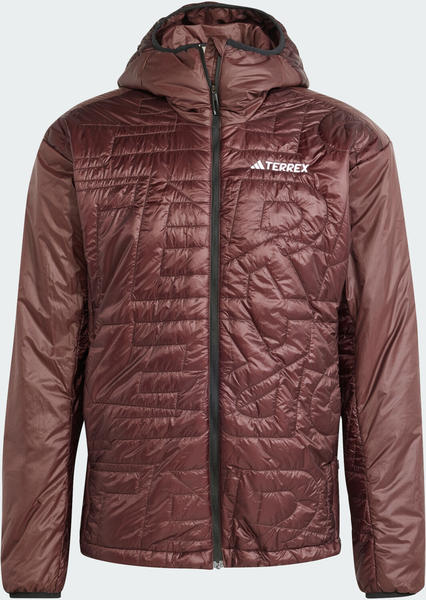 Adidas Man Terrex Xperior Varilite PrimaLoft Hooded Jacket shadow brown (IB4231)