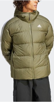 Adidas Man Essentials Midweight Hooded Down Jacket olive strata (IK3214)