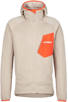 Adidas Man Terrex Xperior Medium Fleece Hooded Jacket wonder beige/semi impact orange (IP1989)