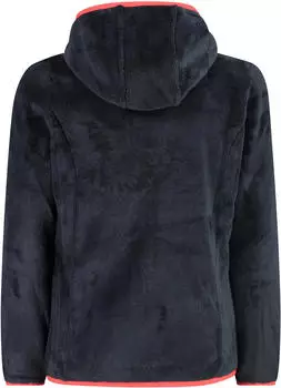 CMP HighLoft-Fleece f&uuml;r M&auml;dchen mit Kapuze (38P1455) titanio/red fluo