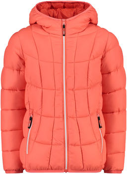 CMP Wattierte M&auml;dchenjacke mit Kapuze (33Z1435) red fluo