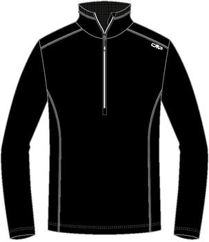 CMP Herren Fleecepullover aus Grid Tech mit Stehkragen (3G10747) nero/bianco