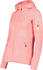 CMP Damen schweres Fleecejacke Knit-Tech in melierter Optik mit Kapuze (3H19826) pesca/gesso