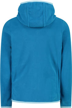 CMP M&auml;dchen-Fleecejacke mit Kapuze und durchgehendem Rei&szlig;verschluss und Color Block (32H1375) giada