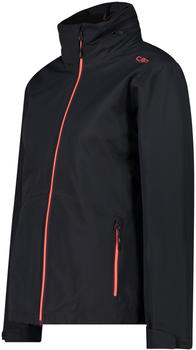 CMP Damenjacke mit abnehmbarem Fleece Jacket (32Z1436D) antracite/burgundy
