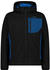 CMP Softshell-Herrenjacke mit abnehmbarer Kapuze (3A01787N) nero/petrol