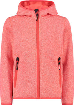 CMP Girl Fleece-Jacket Knit-Tech (3H19825) red fluo/anthracite