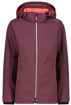 CMP Woman Softshell Jacket With Comfortable Long Fit (3A22226) burgundy