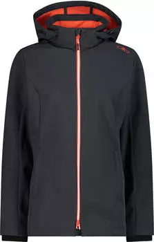 CMP Woman Softshell Jacket With Comfortable Long Fit (3A22226) anthracite/pavero