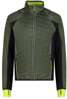 CMP Men's Unlimitech Hybrid jacket with Removable Sleeves oil green/black