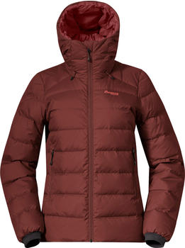 Bergans Lava Medium Down Jacket W/Hood Women amarone red