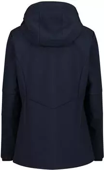 CMP Lange Damenjacke aus Softshell (3A22226) b.blue/anice