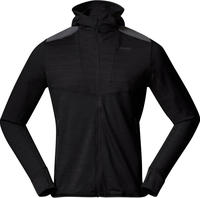 Bergans 1221-91-M, Bergans Herren Rabot Active Mid Hoodie Jacke (Gr&ouml;&szlig;e M, schwarz)