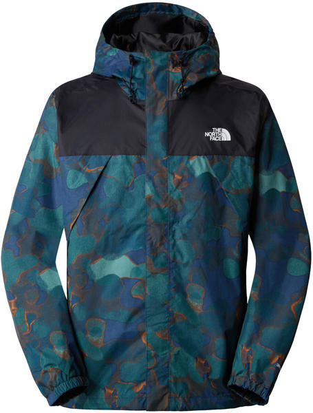 The North Face Men's Antora Jacket summit navy camo texture print-tnf black