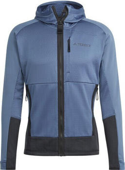 Adidas Terrex Hiking Tech Hooded Fleece Jacket wonder steel