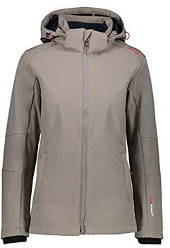 CMP Woman Softshell Jacket With Comfortable Long Fit (3A22226) tortora