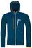 blau: Ortovox Fleece Grid Hoody M Jkt (87214)